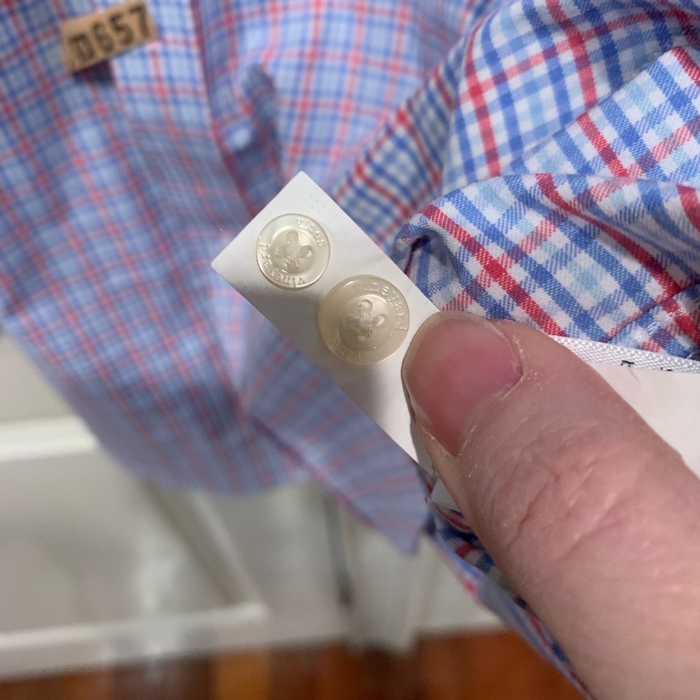 Vineyard Vines Performance Checked Button Down Sh… - image 4